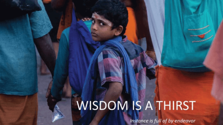 Wisdom Is A Thirst by Bishal Ghosh