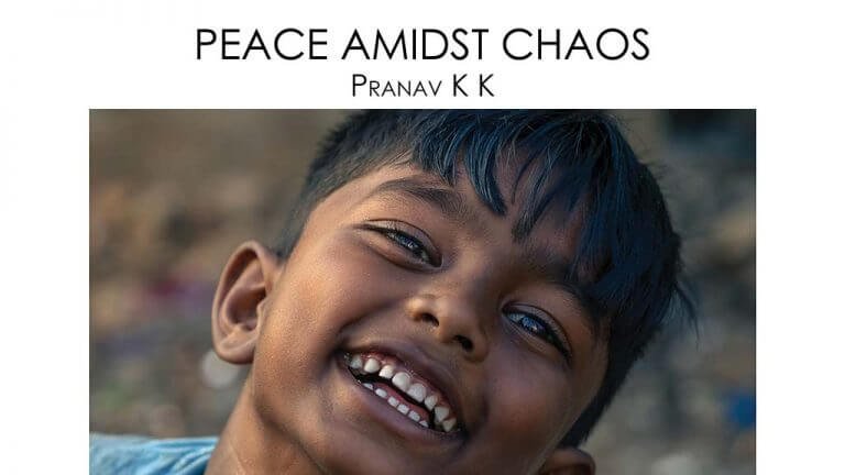 peace amidst chaos front cover pranav kk ernakulam kerala