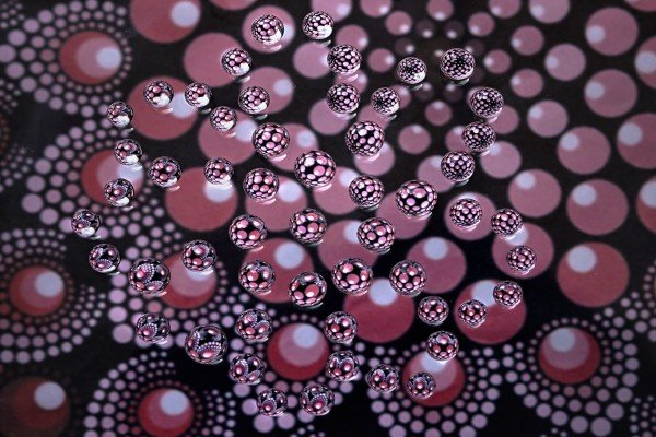 beads decorates like flower