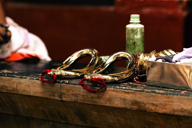 Ritual tools for theyyam artform.