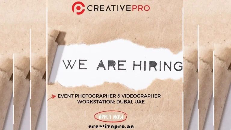 CreativePro hiring event photographer and videographer in Dubai UAE