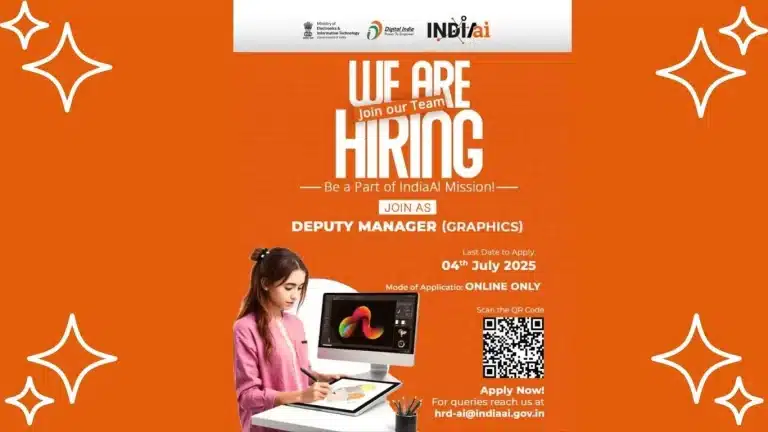 IndiaAI Deputy Manager Graphics Job Hiring 2025