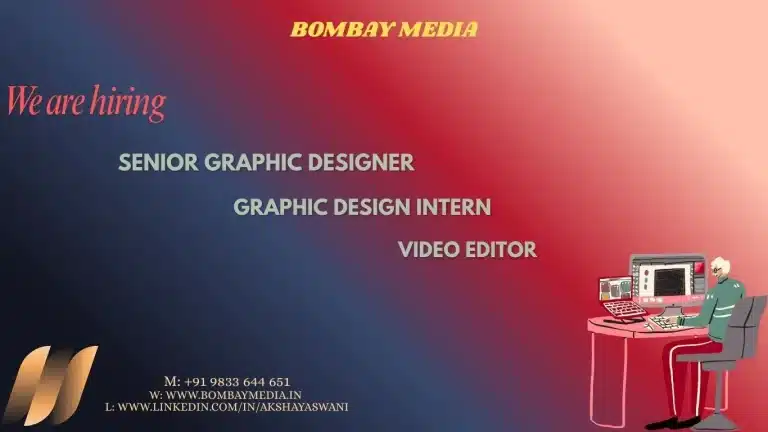 Graphic Designer & Video Editor Jobs – Bombay Media