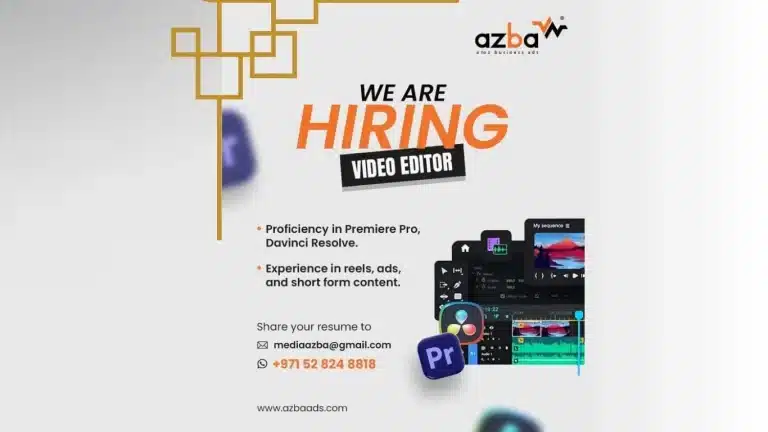 Video Editor Job Opening – Azba Ads